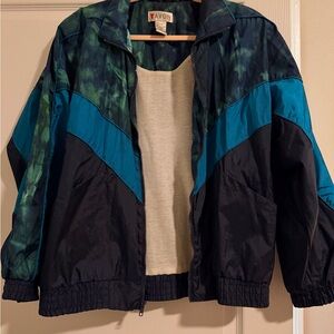 Women's Vibrant Tie Dye Windbreaker Jacket